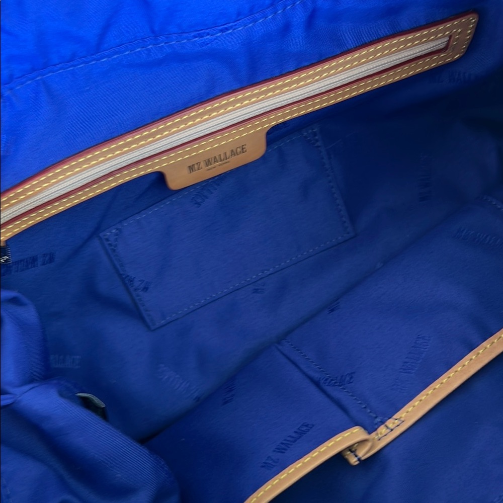 MZ Wallace Royal Blue Nylon Tote with Removable Pouch - Picture 4 of 6